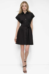 TIE WAIST COMMUTER DRESS