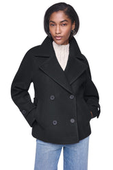 FAUX WOOL PEACOAT