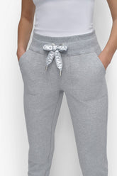 HIGH-RISE LOGO DRAWSTRING SKINNY JOGGER