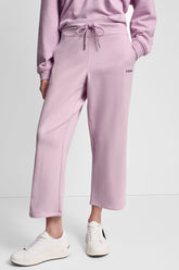 METALLIC BUBBLE LOGO CROPPED HIGH-RISE PANTS