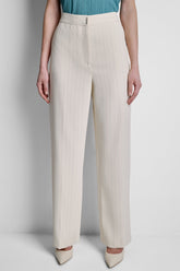 MID-RISE PINSTRIPE TROUSER
