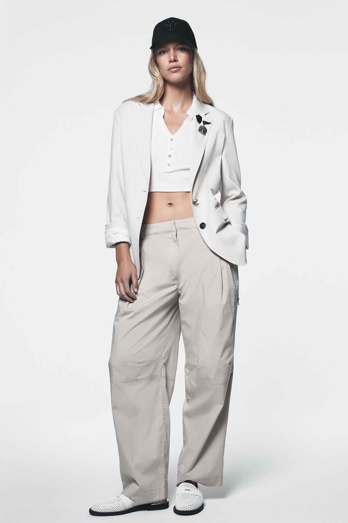 POPLIN ZIP CARGO PANT