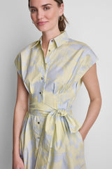FLORAL PRINT SHIRT DRESS