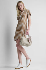 STRIPE MINI POLO DRESS