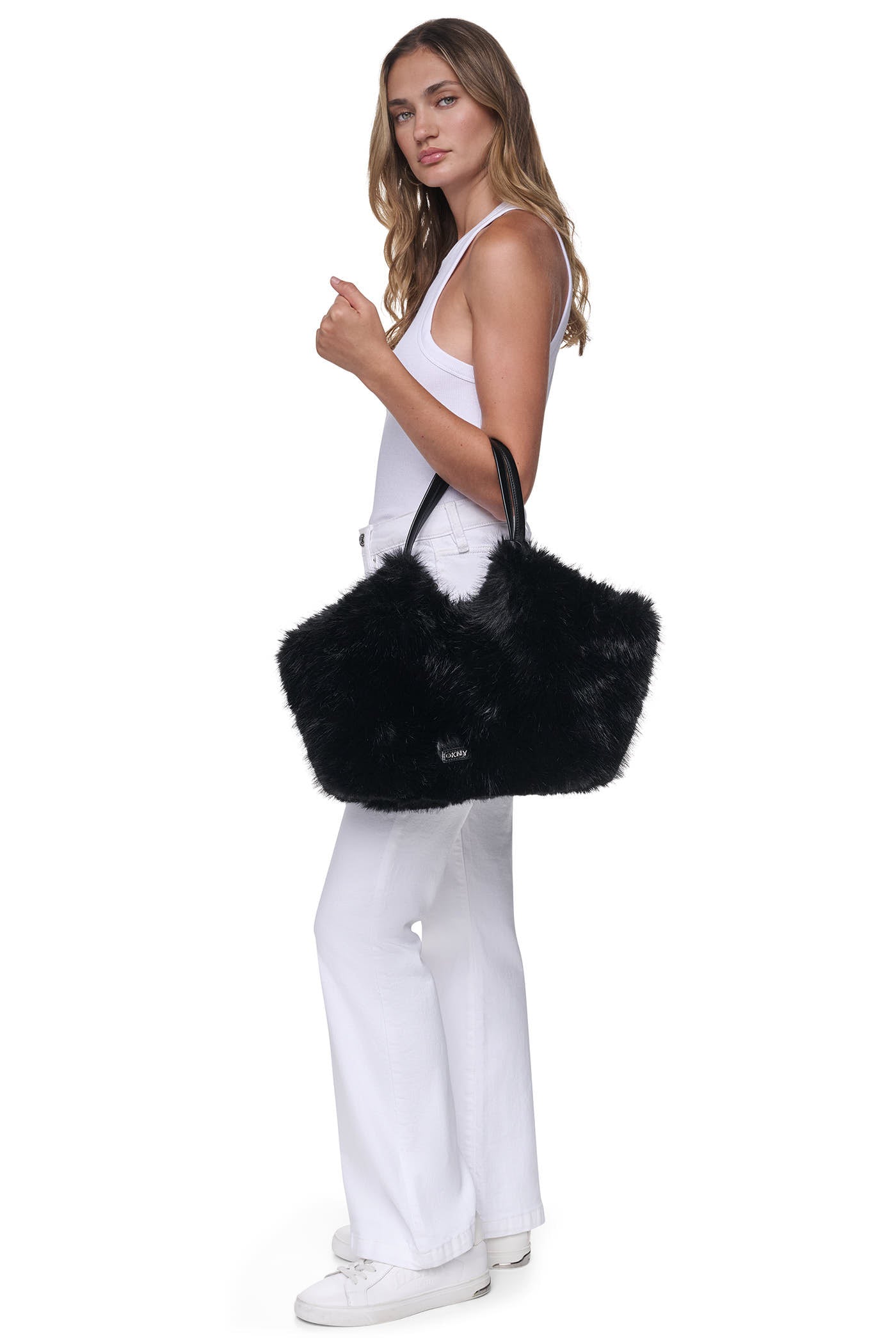 PAULA MEDIUM FAUX FUR TOTE