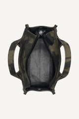 HADLEE SMALL LOGO EMBROIDERED CAMO TOTE