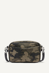 NELL LOGO EMBOSSED CAMO CAMERA BAG