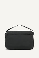 JENNY LOGO FLAP SHOULDER BAG