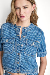 PATCH POCKET DENIM SHIRT JACKET
