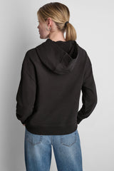 DKNY BIG APPLE RHINESTONE LOGO HOODIE