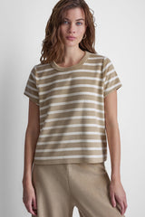 TOWELLING TERRY CREW NECK TEE