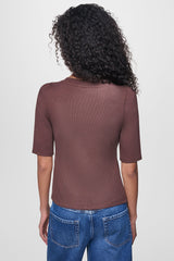 PUFF SLEEVE ASYMMETRIC TOP