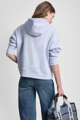 STACKED RHINESTONE FOIL LOGO HOODIE