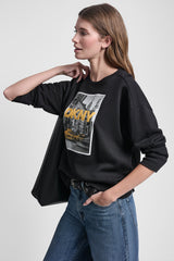 DKNY TAXI PHOTOREAL LOGO SWEATSHIRT