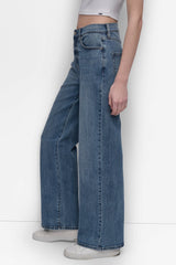 HIGH-RISE TAILORED WIDE LEG JEAN