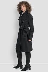 WOOL WRAP JACKET WITH INSERT