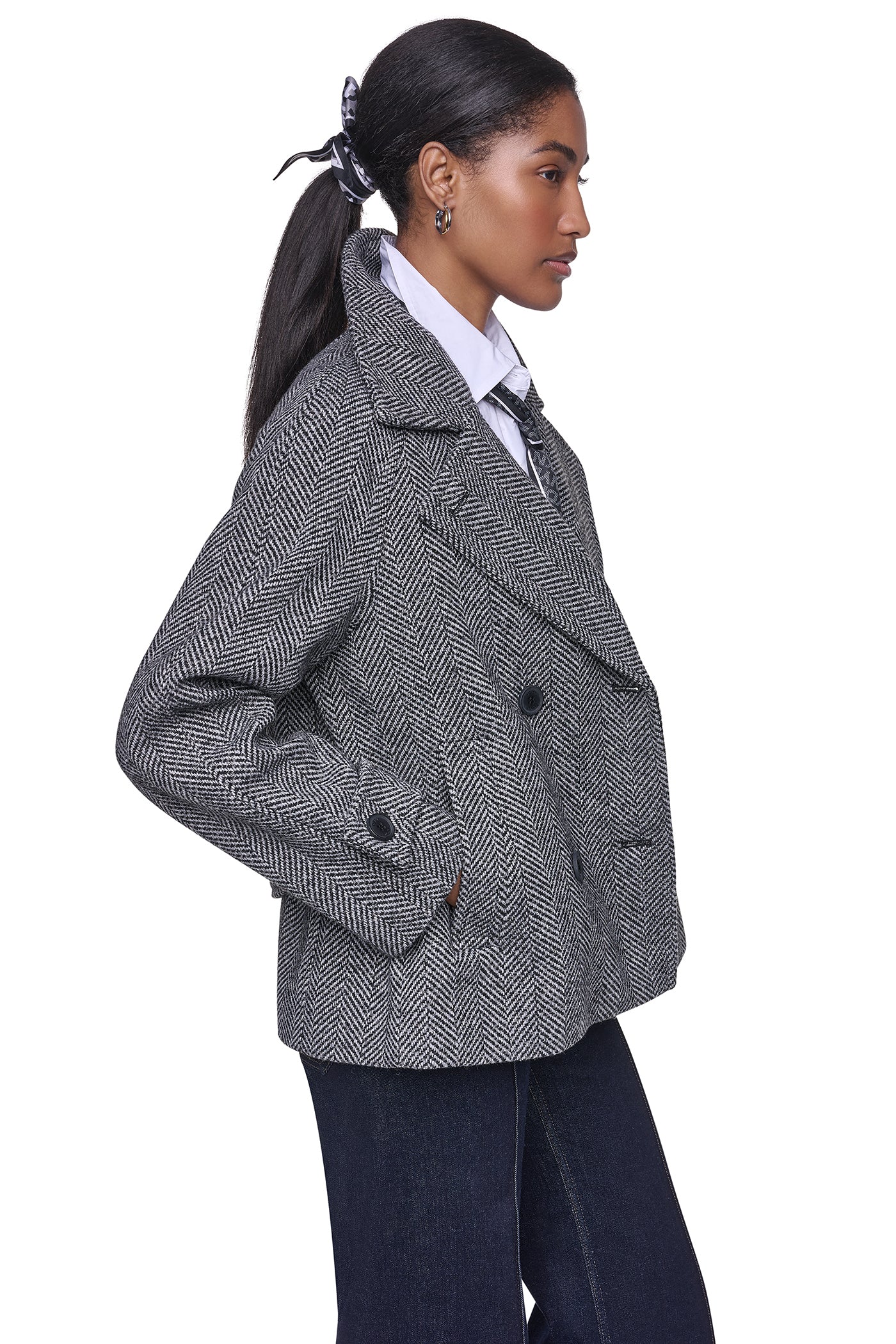 FAUX WOOL PEACOAT