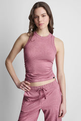 SPACEDYE TANK WITH RUCHING