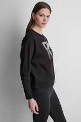 STACKED RHINESTONE LOGO PULLOVER