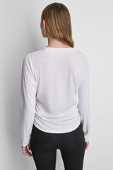 LONG SLEEVE V-NECK TECH TEE
