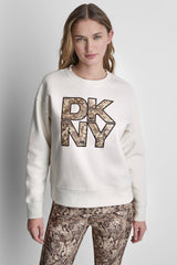 SNAKE PRINT LOGO SWEATSHIRT