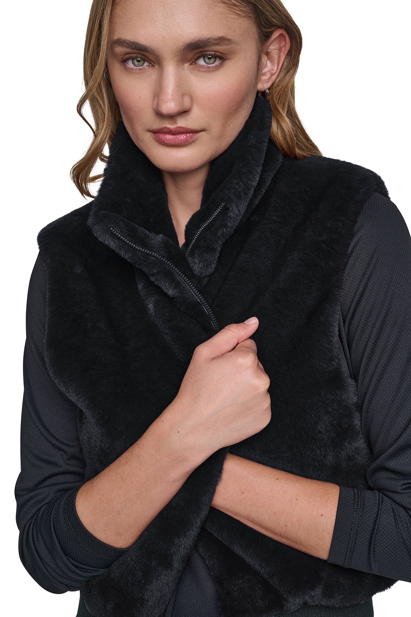 FAUX FUR VEST