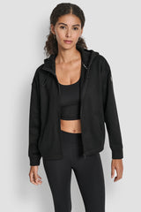 FULL ZIP HOODIE WITH BUNGEES