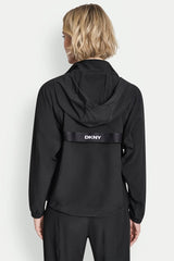 LOGO HOODED SHORT JACKET