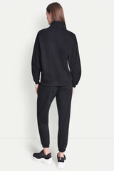 LOGO QUARTER-ZIP SWEATSHIRT