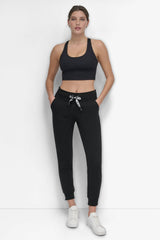HIGH-RISE LOGO DRAWSTRING SKINNY JOGGER