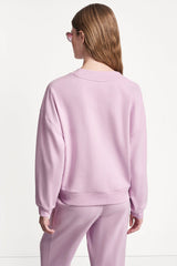 METALLIC BUBBLE LOGO V-NECK PULLOVER