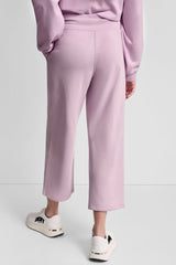 METALLIC BUBBLE LOGO CROPPED HIGH-RISE PANTS