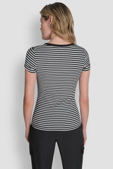 HUDSON RIB TEE WITH TONAL LOGO