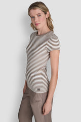 HUDSON RIB TEE WITH TONAL LOGO