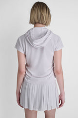 MESH HOODED LOGO TEE