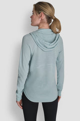 MINI WAFFLE-KNIT HOODIE