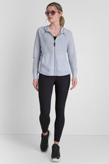 MINI WAFFLE FULL-ZIP HOODIE