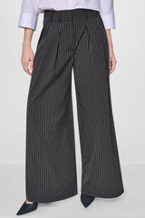 PINSTRIPE PLEATED COMMUTER TROUSER