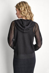 MESH LOGO ZIP-UP HOODIE
