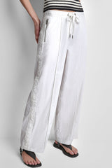 LOGO TRIM STRAIGHT LEG PULL-ON PANT