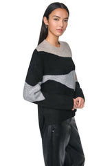 COLORBLOCK CREW NECK SWEATER